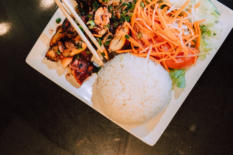 Grilled Chicken Salad with fresh greens